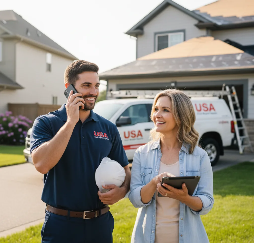USA Roof Repair Experts customer support in Dandridge